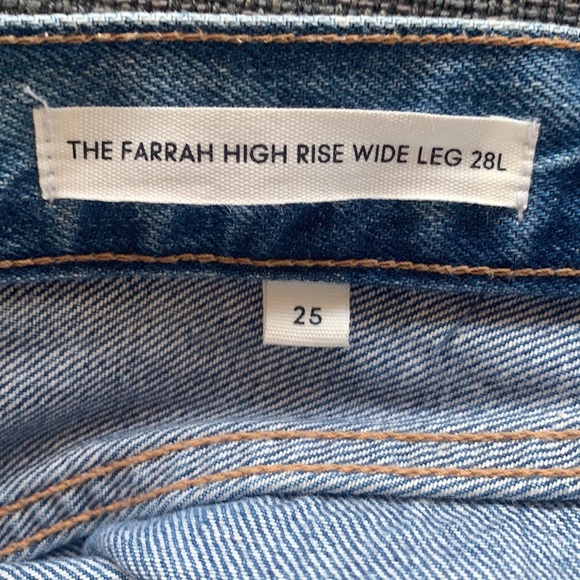 Denim Forum Farrah High Rose Wide Leg Jeans - Picture 4 of 5